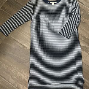 Small Miami Striped Navy and White Dress